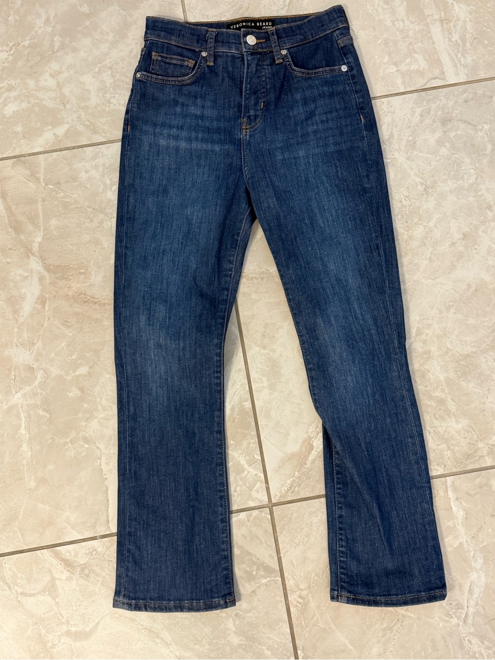 Veronica Beard high rise kick flare Indigo Jeans